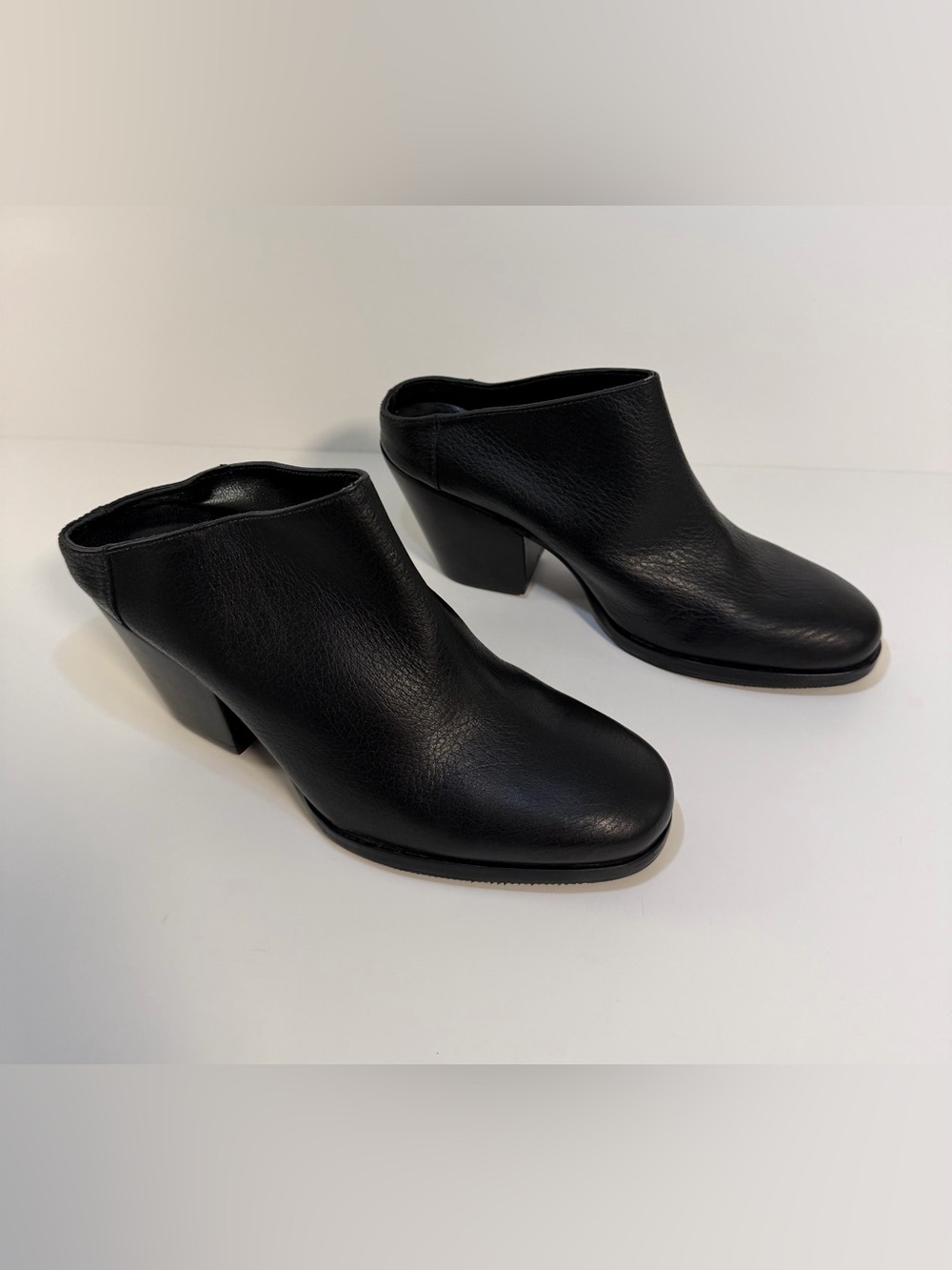 Rachel Comey Mars Mule Slip On Shoe Firme Pebbled Leather Black Women's 5.5